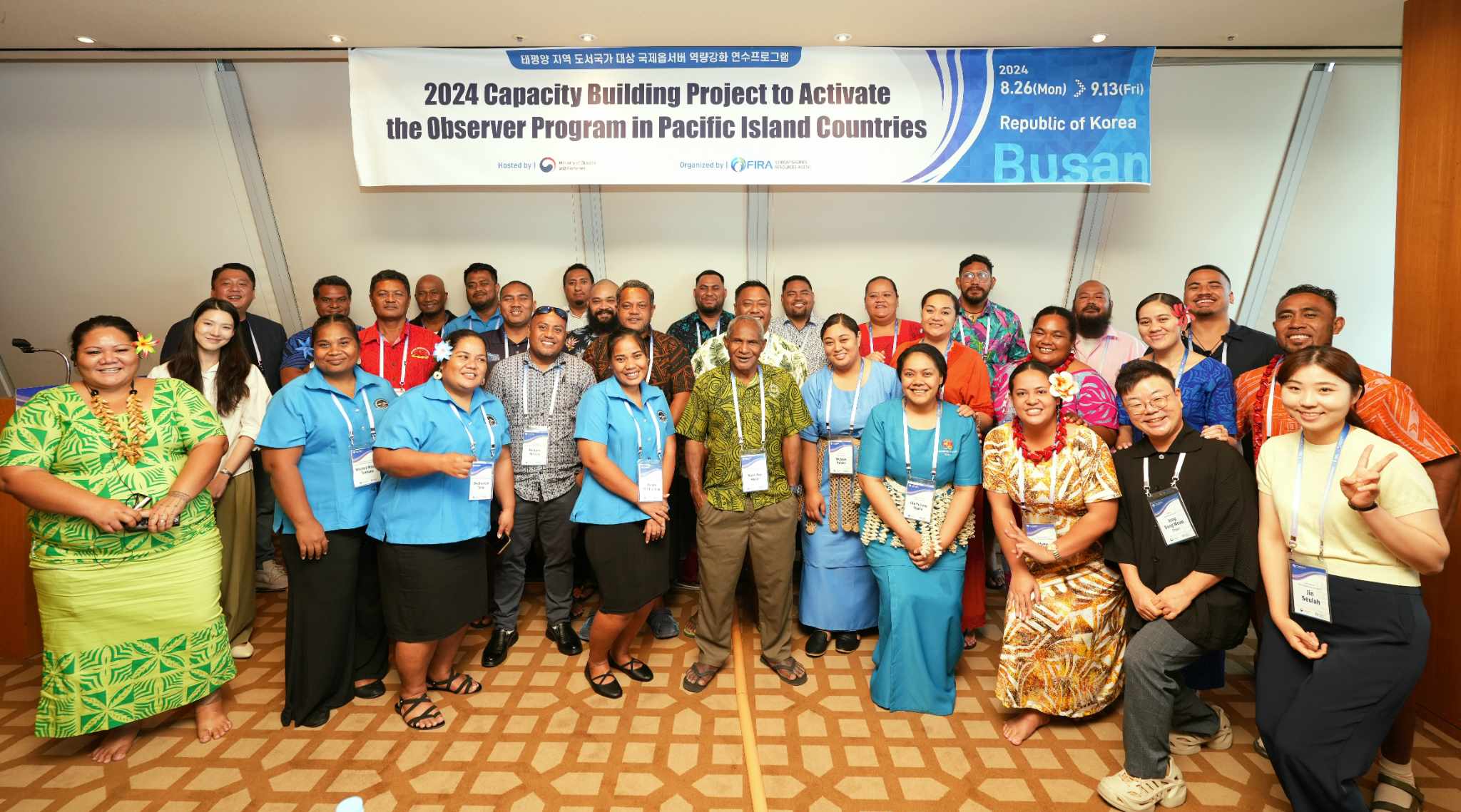 Oceanic Fisheries Division (OFD) Officials and Observers Participate in Pacific Observer Program Training in Korea